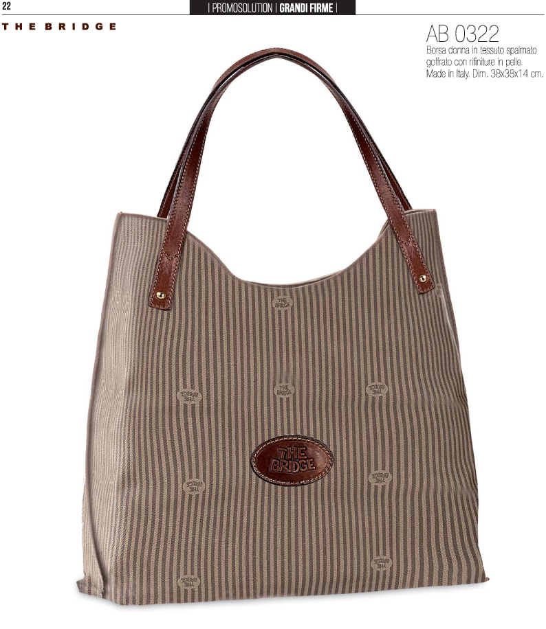 BORSA DONNA IN TESSUTO SPALMATO THE BRIDGE