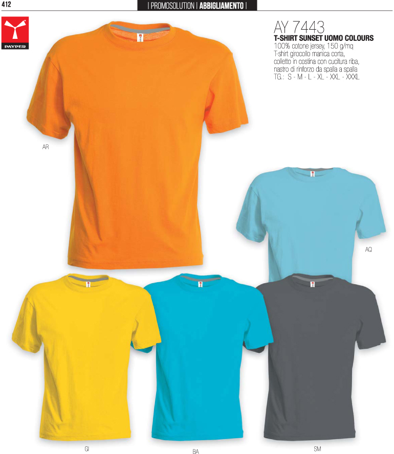 Maglie store colorate uomo