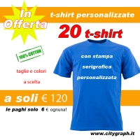 20 T-SHIRT STAMPATA