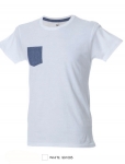 ANTIBES T-shirt manica corta girocollo con taschino 100% cotone 
