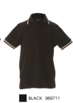 AOSTA BOY Polo manica corta con tricolore 100% cotone piquè