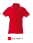 AOSTA BOY Polo manica corta con tricolore 100% cotone piquè