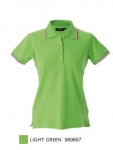 AOSTA LADY Polo manica corta con tricolore 100% cotone piquè