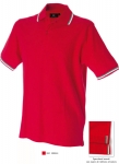 AOSTA MAN Polo manica corta con tricolore 100% cotone piquè