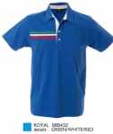 BUDAPEST Polo manica corta in jersey 100% cotone pettinato