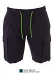 CAIRO Pantalone corto in felpa leggera 100% cotone french terry 