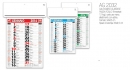 CALENDARIO MAXI OLANDESE PASSAFOGLI ASTINA IN METALLO 34X53