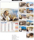 CALENDARIO S.PIO OLANDESE TRIMESTRALE  12 FOGLI
