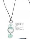 COLLANA CON VETRO E FOGLIA ARGENTO – ANTICA MURRINA
