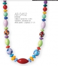 COLLANA IN PERLE DI VETRO MULTICOLORE  - ANTICA MURRINA