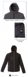 DAVOS Giubbino softshell a 2 strati imbottito