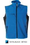 EDMONTON Gilet bicolore in soft shell