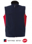 EDMONTON Gilet bicolore in soft shell