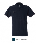 MEXICO Polo manica corta con taschino, con bottone Italia 100% c