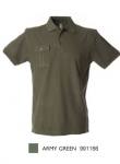 MEXICO Polo manica corta con taschino, con bottone Italia 100% c