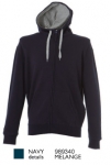 NEW KANSAS Felpa cotone polyestere zip lunga
