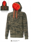 NEW KANSAS Felpa cotone polyestere zip lunga