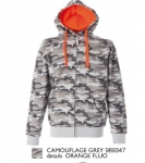 NEW KANSAS Felpa cotone polyestere zip lunga