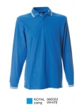 NEW MARSIGLIA Polo manica lunga 100% cotone pique