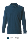 NEW MARSIGLIA Polo manica lunga 100% cotone pique