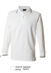 NEW MARSIGLIA Polo manica lunga 100% cotone pique