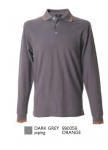 NEW MARSIGLIA Polo manica lunga 100% cotone pique