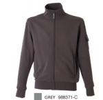 NEW OREGON FELPA COTONE POLYESTERE ZIP LUNGA