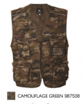 NEW SAFARI Gilet multitasche cotonbe polyestere con portabadge