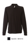 NEW ZELAND Polo manica lunga 100% cotone pique bottone Italia