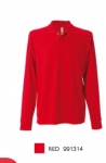 NEW ZELAND Polo manica lunga 100% cotone pique bottone Italia