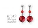 ORECCHINI IN PERLE DI VETRO E FOGLIA ORO 24 KT  - ANTICA MURRINA