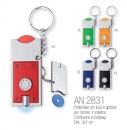 PORTACHIAVI CON LUCE E GETTONE X CARRELLO