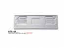 PORTA TARGA ANTERIORE IN METALLO GRIGIO. MADE IN ITALY