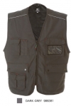 TASMANIA Gilet multitasche polyestere cotone canvs con portabadg