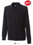 TEXAS Polo manica lunga 100% cotone pettinato Con taschino e bot