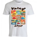 T-SHIRT CON STAMPA VINTAGE STYLE