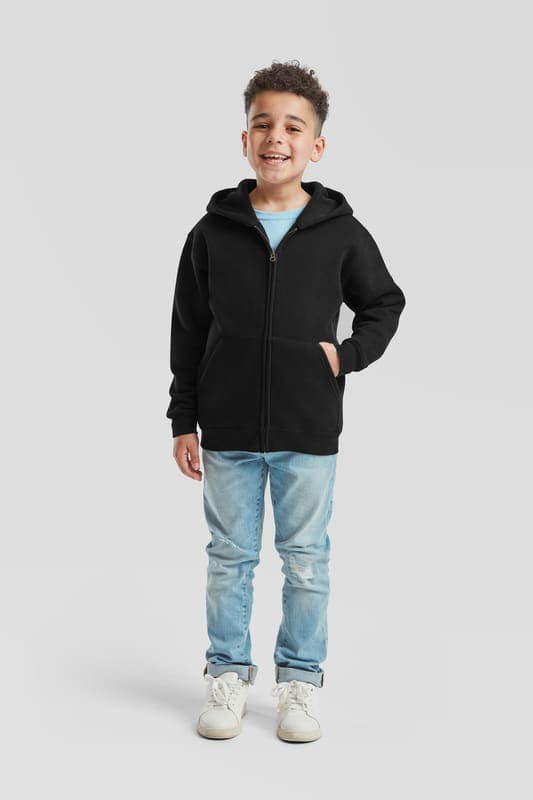 FELPA ZIP + CAPPUCCIO BAMBINO 70/30