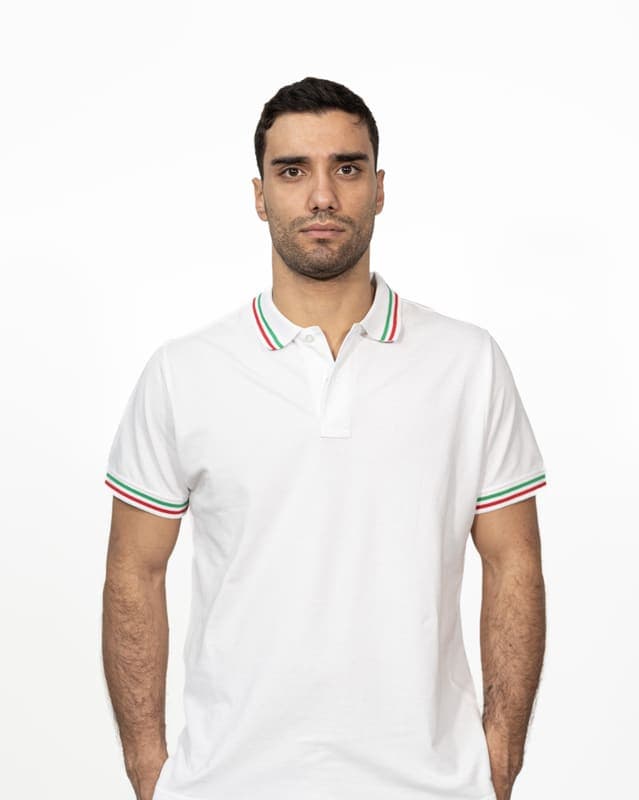 POLO UOMO M/CORTA TRICOLORE