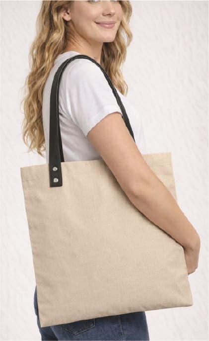 SHOPPER MANICI IN SIMILPELLE