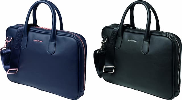 Borsa portadocumenti in poliuretano cerruti 1881 personalizzabile con logo