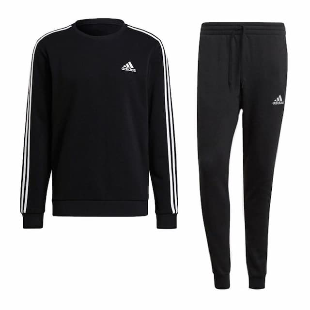 Tuta uomo essentials fleece 3-stripes Adidas