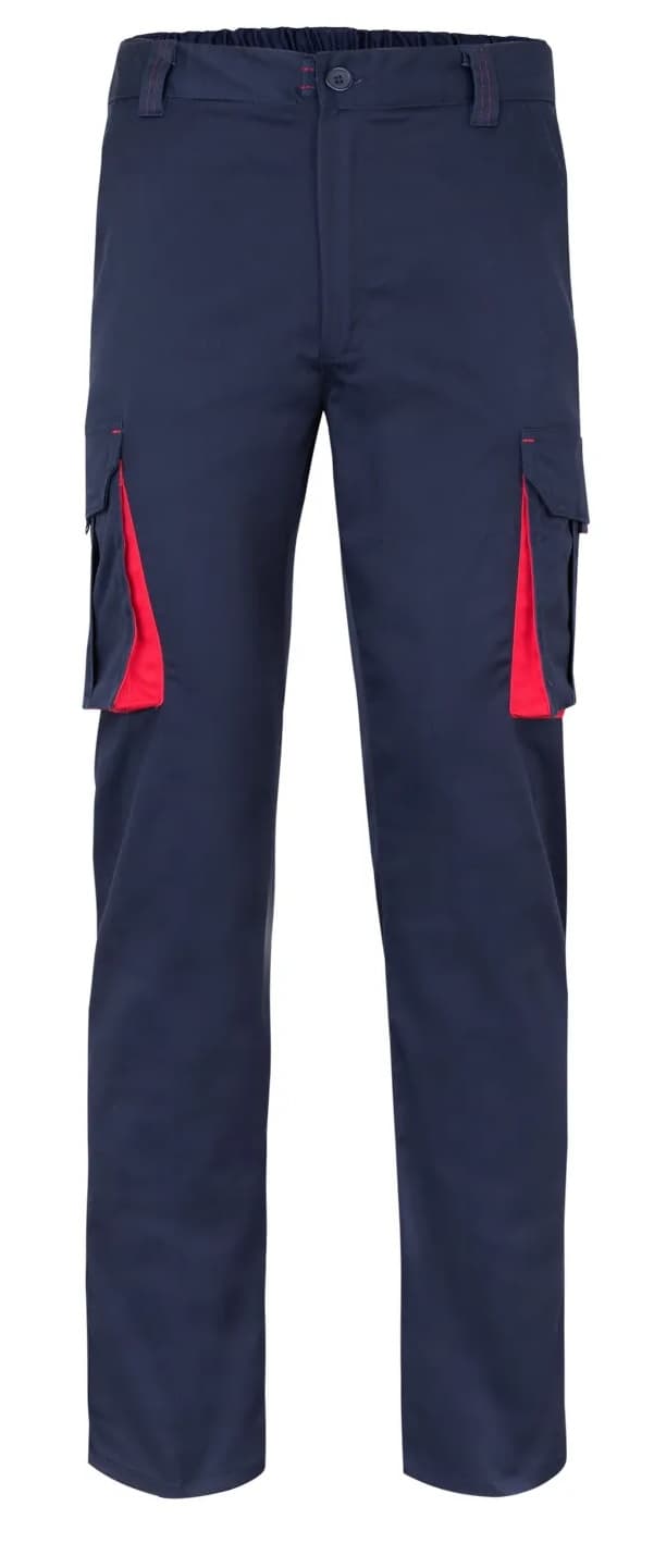 PANTALONE STRETCH BICOLORE MULTITASCHE
