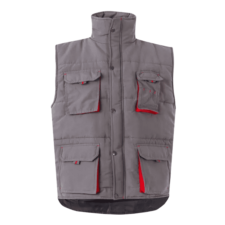 GILET TRAPUNTATO BICOLORE MULTITASCHE