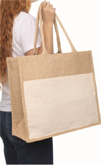 BORSA IN JUTA E COTONE