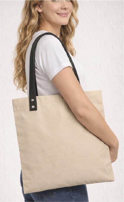 SHOPPER MANICI IN SIMILPELLE