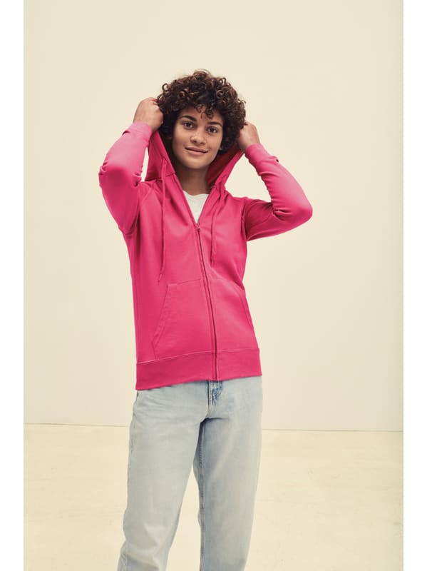 FELPA ZIP + CAPPUCCIO LADY LEGGERA