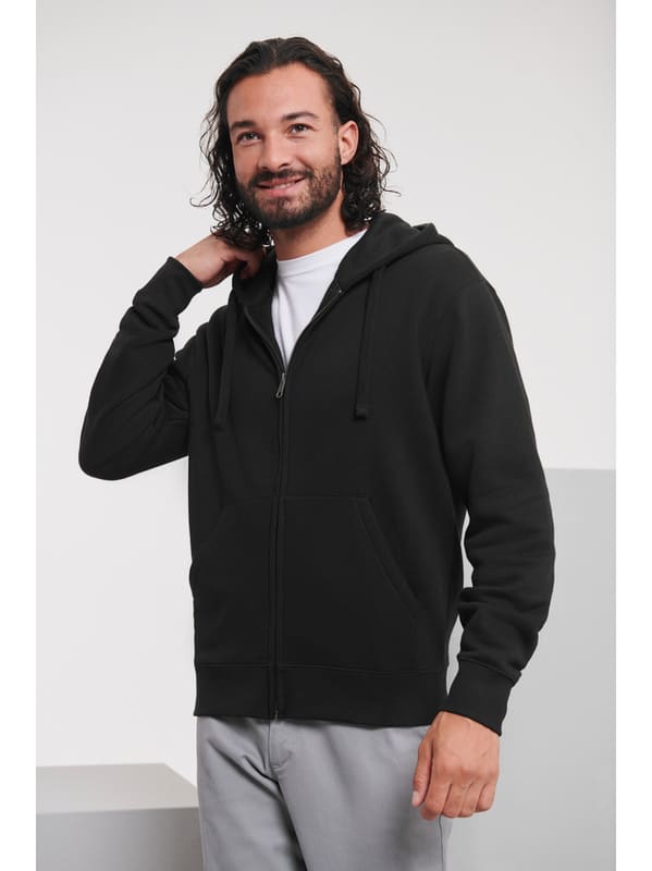 FELPA AUTHENTIC CON ZIP E CAPPUCCIO MAN