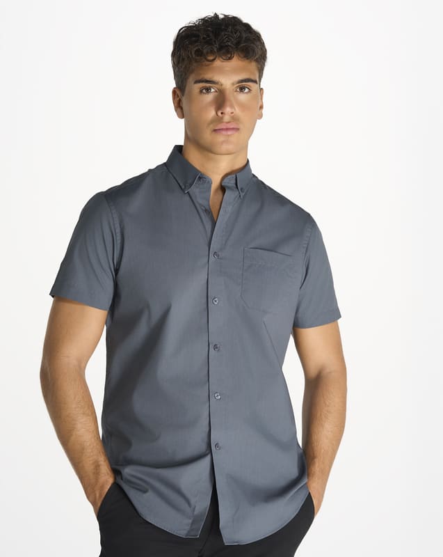 CAMICIA POPELIN M/CORTA