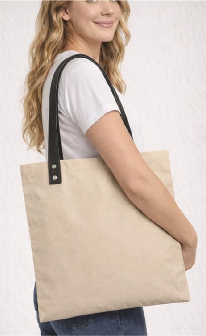 SHOPPER MANICI IN SIMILPELLE