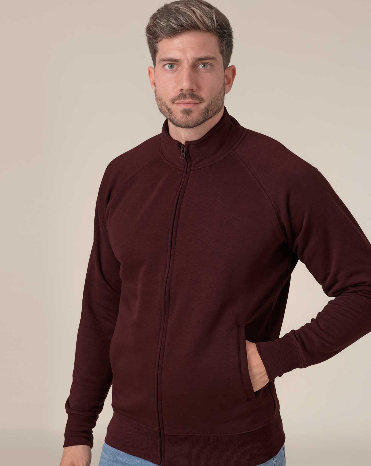 FELPA LEGGERA ZIP INTERA